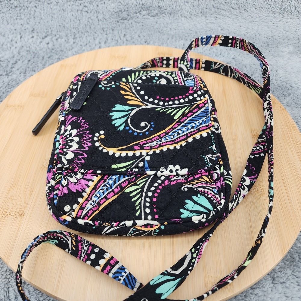 Vera Bradley Bag Mini Hipster Quilted Crossbody Bandana Swirls Paisley Floral